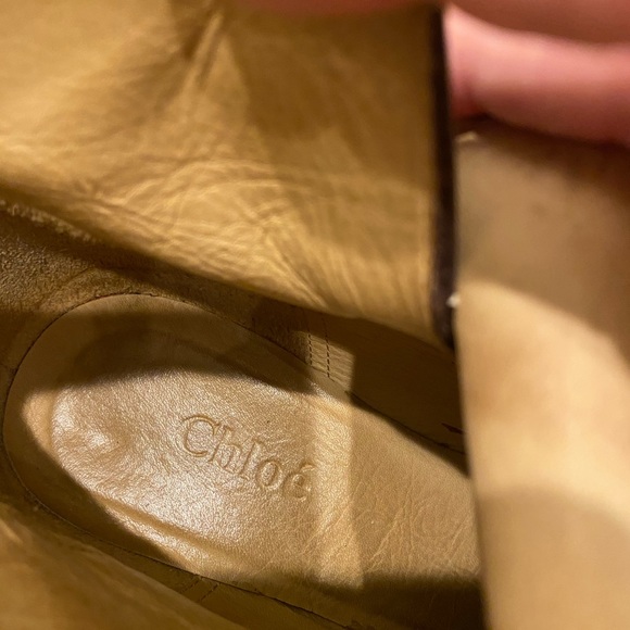 Chloe leather boots size 37, color brown, Authentic - Picture 7 of 11
